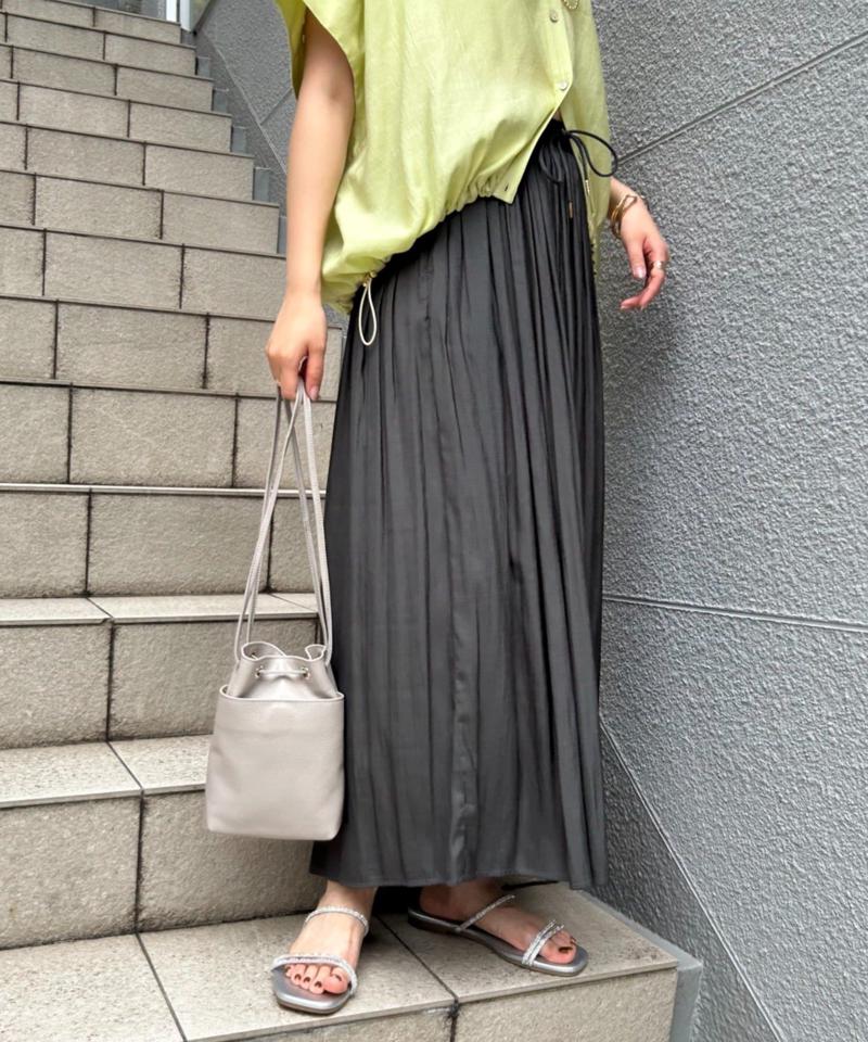 【スカート見え涼やかパンツ】プリーツスカーチョ