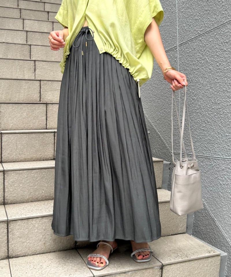 【スカート見え涼やかパンツ】プリーツスカーチョ