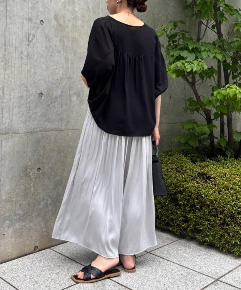 【スカート見え涼やかパンツ】プリーツスカーチョ