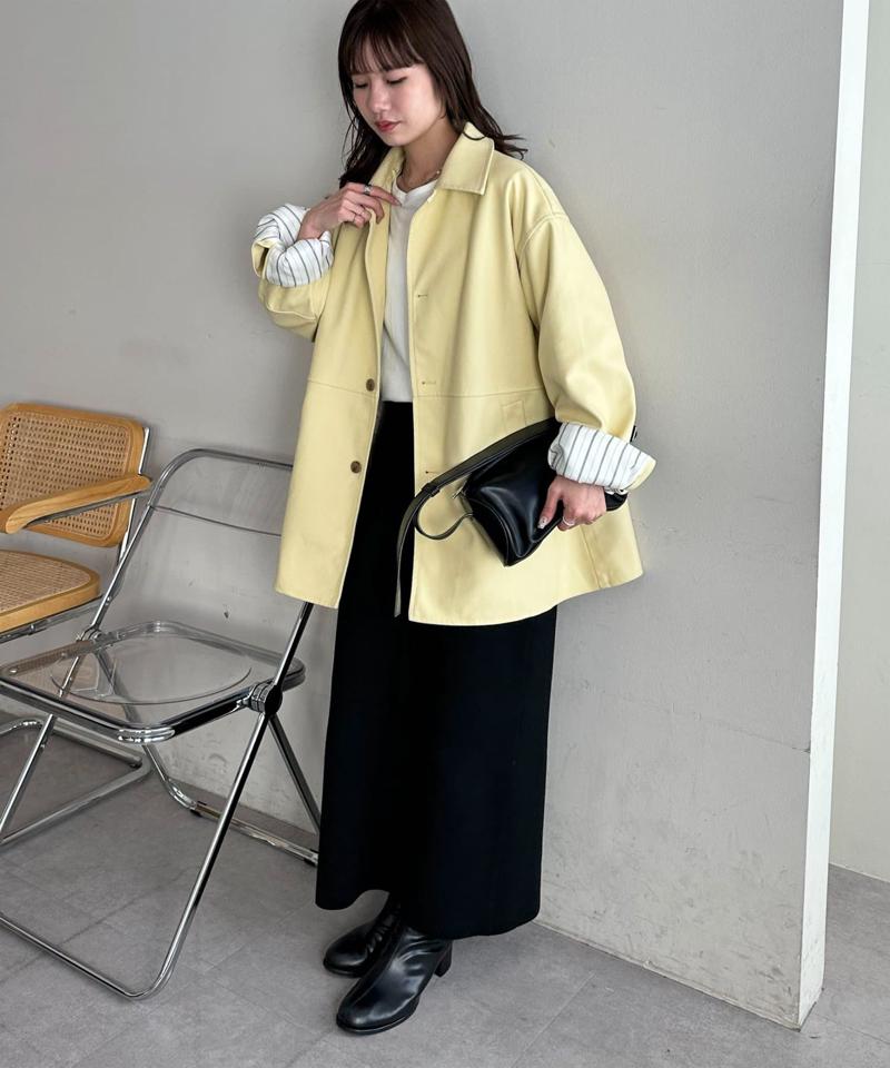 【新色追加!/こなれ見え/ユニセックス】フェイクスエードショートコート《WEB限定カラーあり》