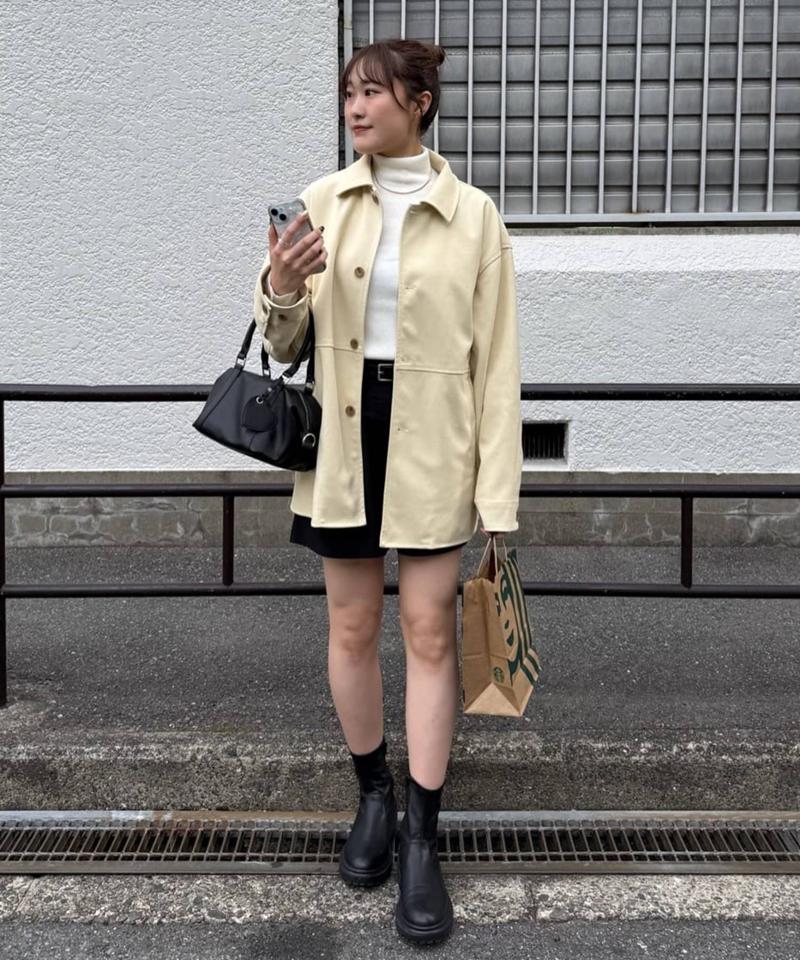 【新色追加!/こなれ見え/ユニセックス】フェイクスエードショートコート《WEB限定カラーあり》