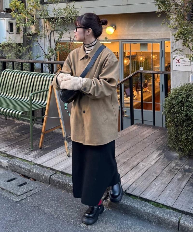 【AW先行予約/ユニセックス】フェイクスエードショートコート《WEB限定カラーあり》