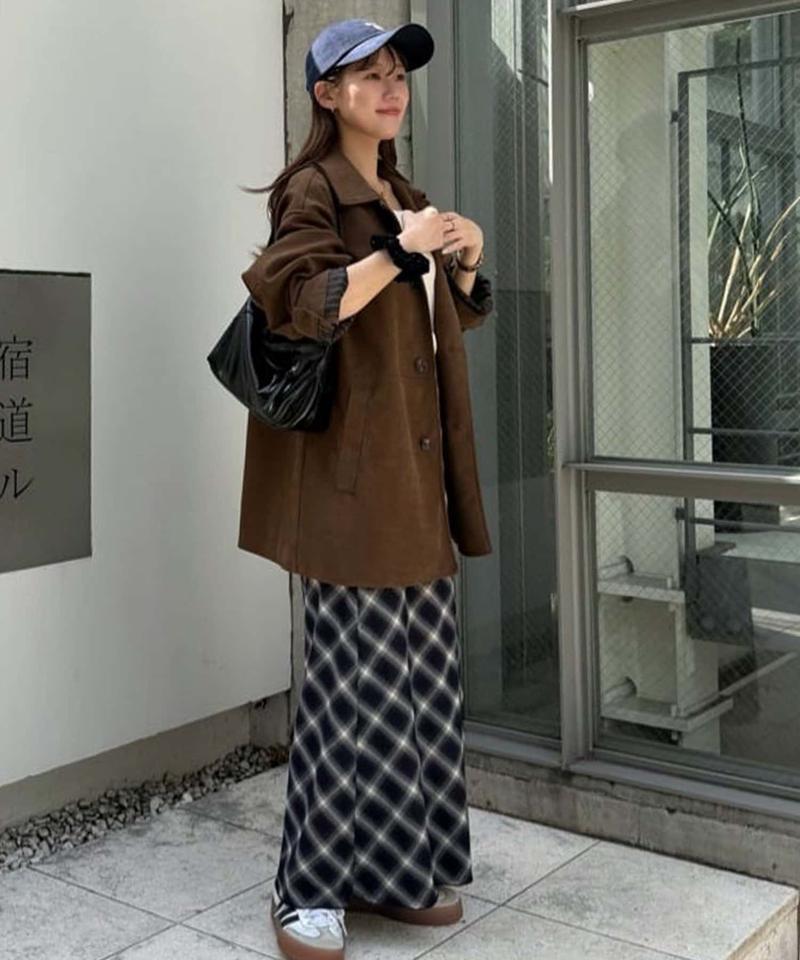 【デイリー使い◎/こなれ見え/ユニセックス】フェイクスエードショートコート《WEB限定カラーあり》