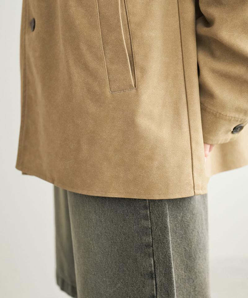 【デイリー使い◎/こなれ見え/ユニセックス】フェイクスエードショートコート《WEB限定カラーあり》