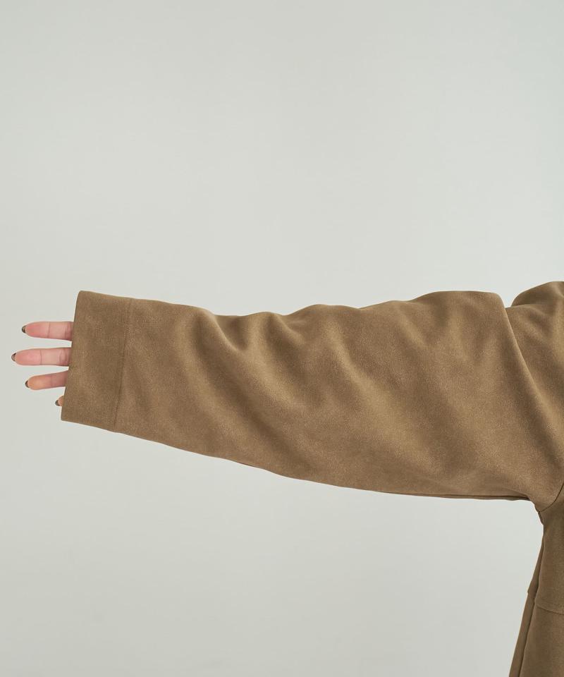 【デイリー使い◎/こなれ見え/ユニセックス】フェイクスエードショートコート《WEB限定カラーあり》