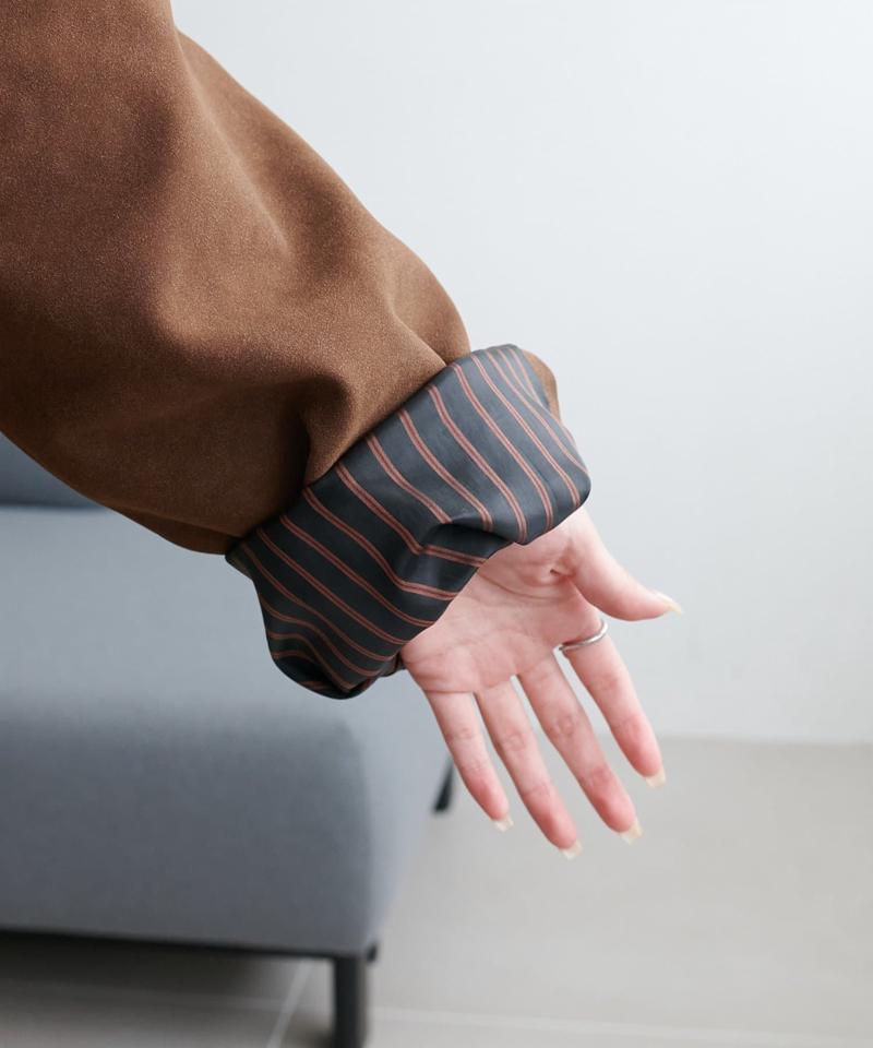 【デイリー使い◎/こなれ見え/ユニセックス】フェイクスエードショートコート《WEB限定カラーあり》