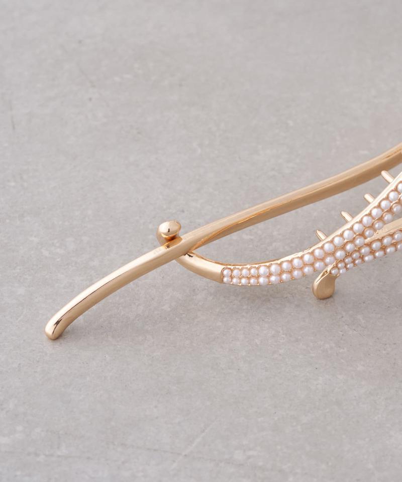 【WEB限定/人気の為再入荷】パールリボンバレッタ