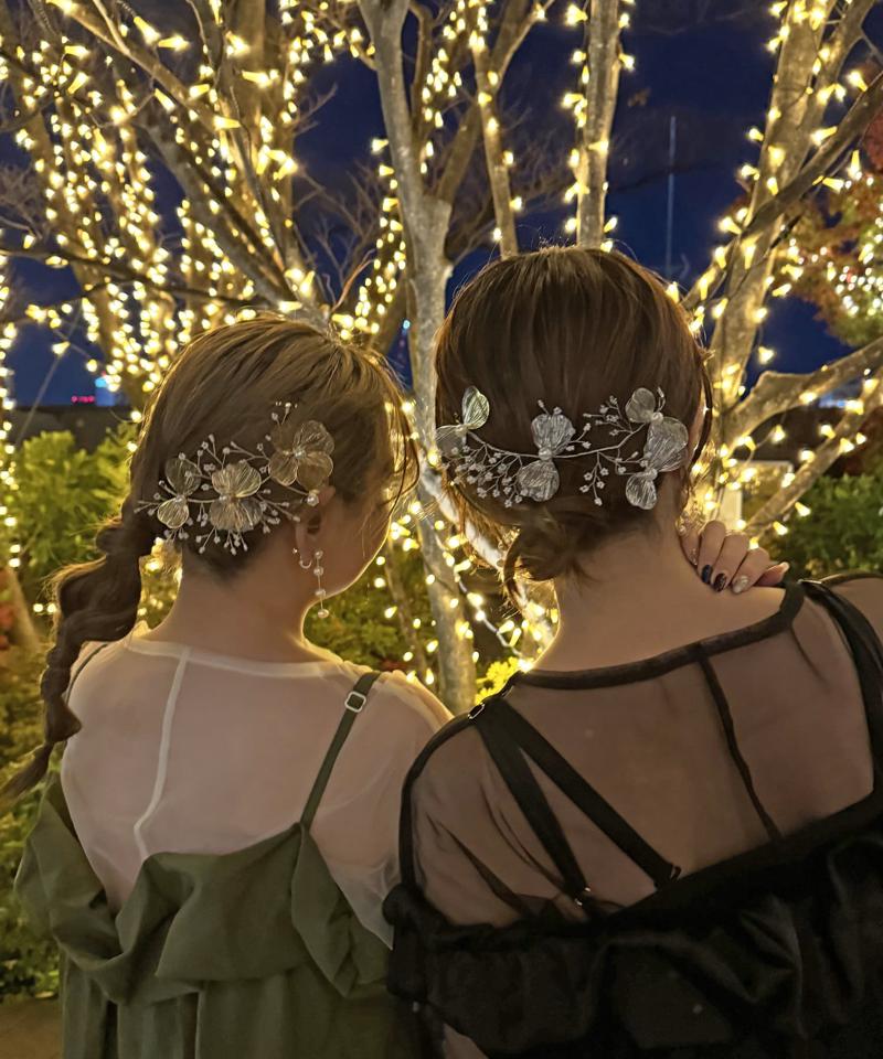 【人気の為再入荷】【オケージョン】フラワーヘッドアクセ