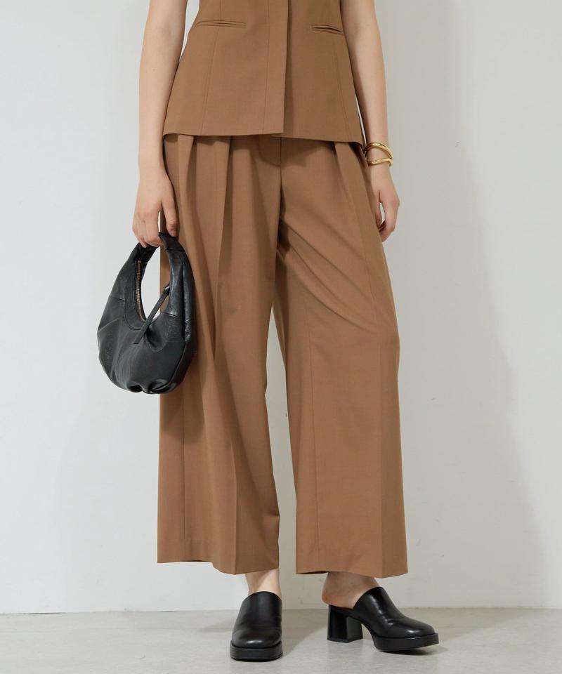 【新色BR登場】ダブルタックパンツ