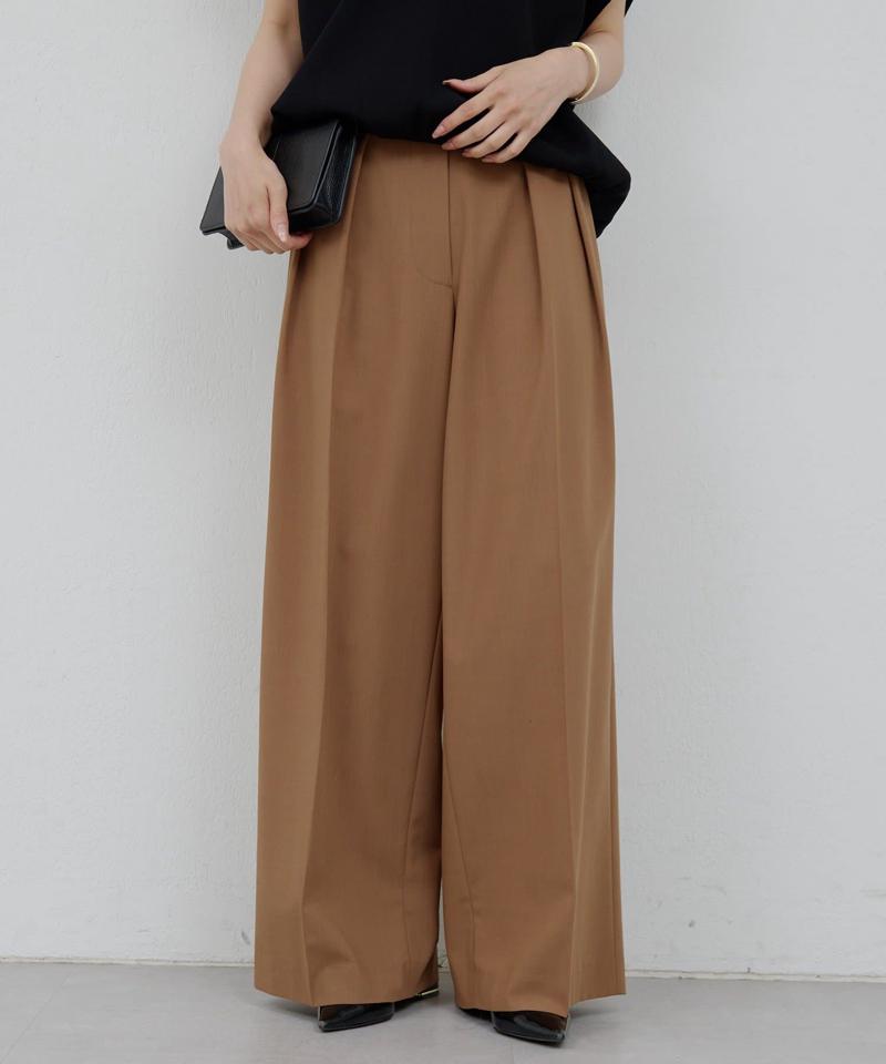 【新色BR登場】ダブルタックパンツ