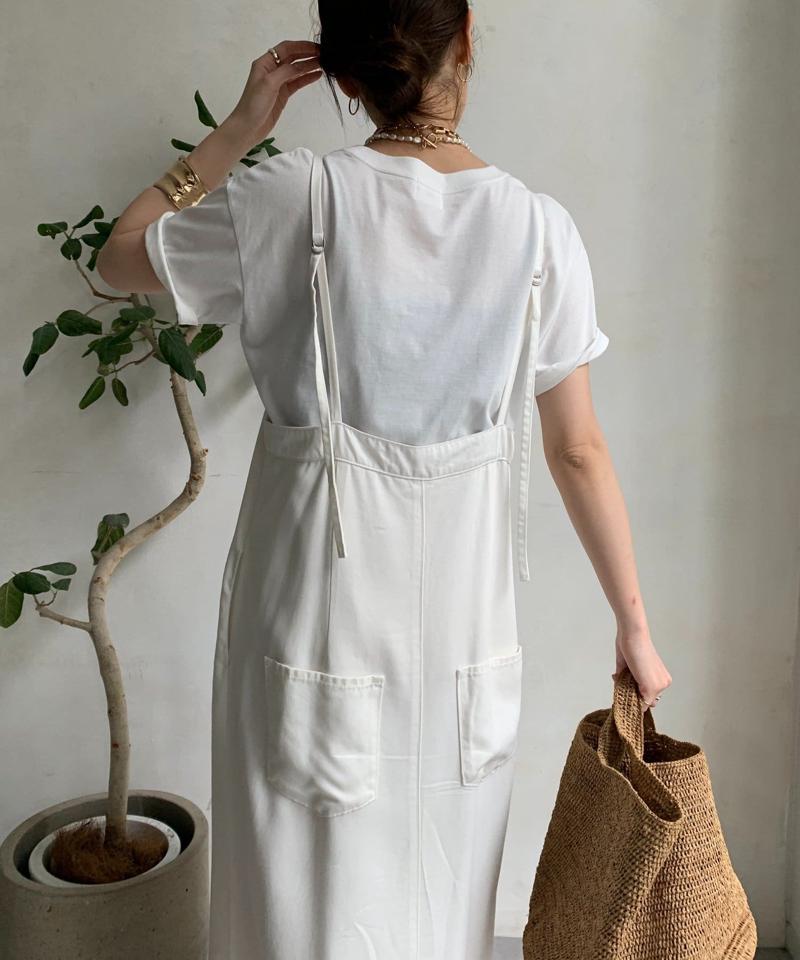 【サイズ展開あり/細見え】リヨセルデニムジャンスカ