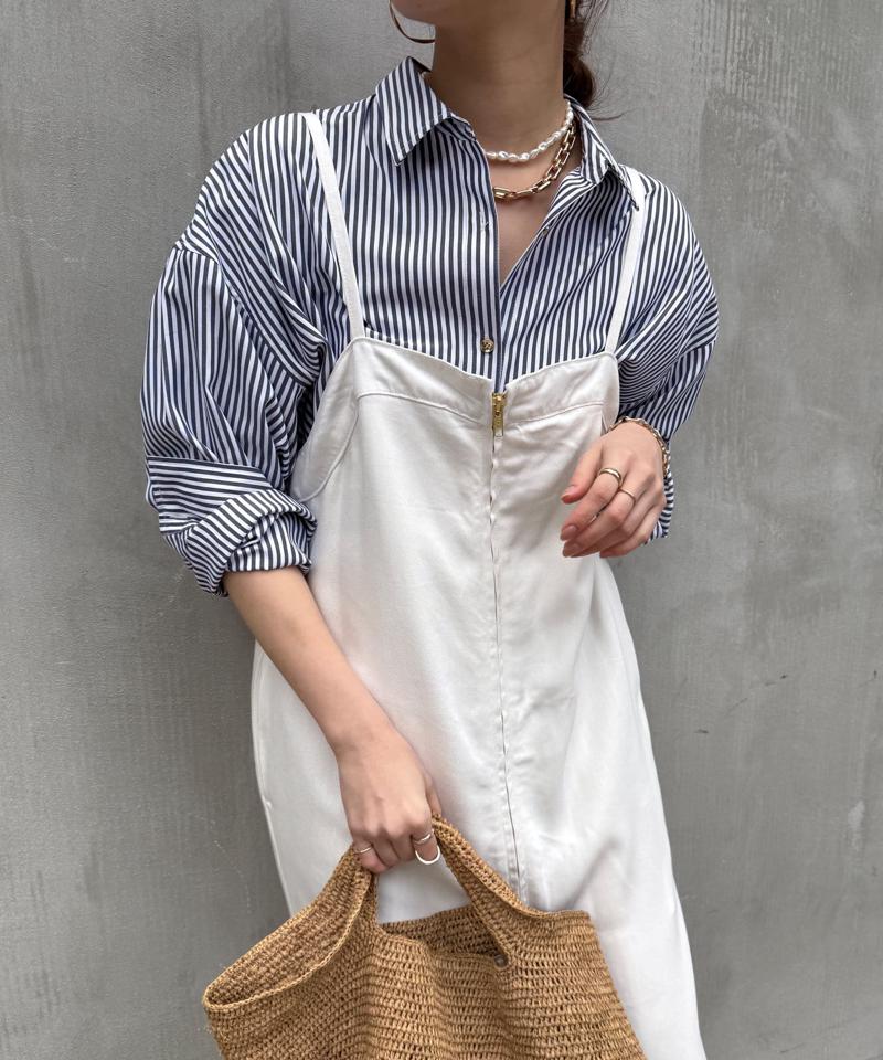 【サイズ展開あり/細見え】リヨセルデニムジャンスカ