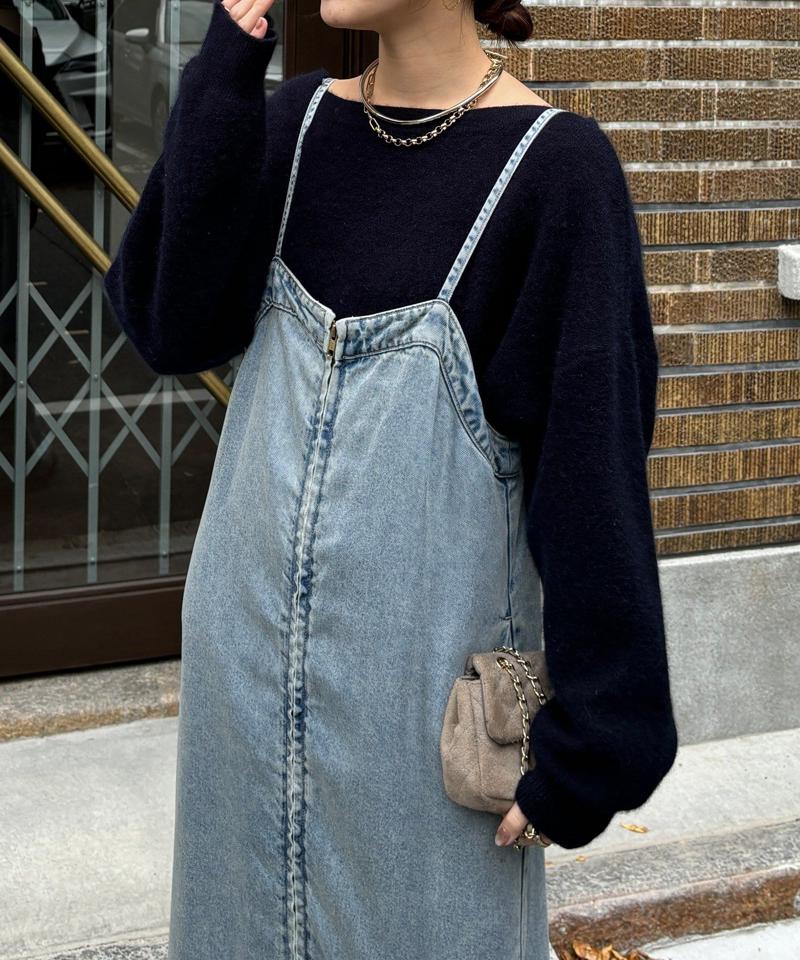 【サイズ展開あり/細見え】リヨセルデニムジャンスカ