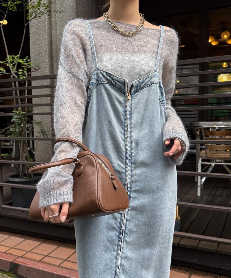 【サイズ展開あり/細見え】リヨセルデニムジャンスカ