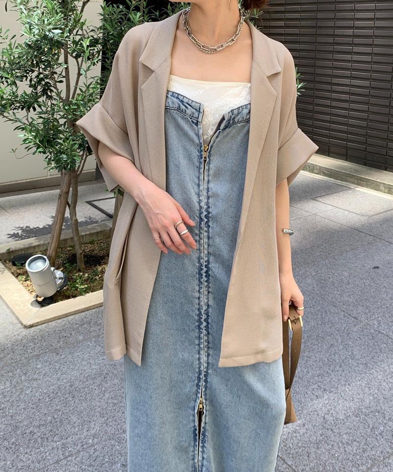 【サイズ展開あり/細見え】リヨセルデニムジャンスカ