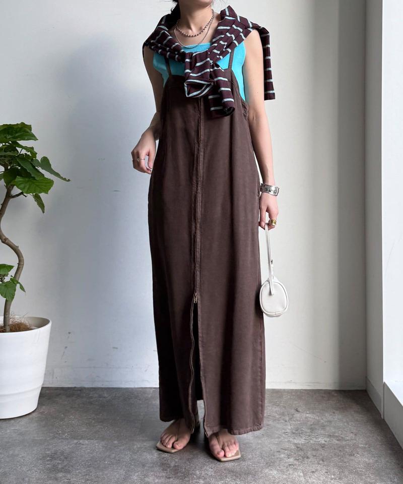 【サイズ展開あり/細見え】リヨセルデニムジャンスカ