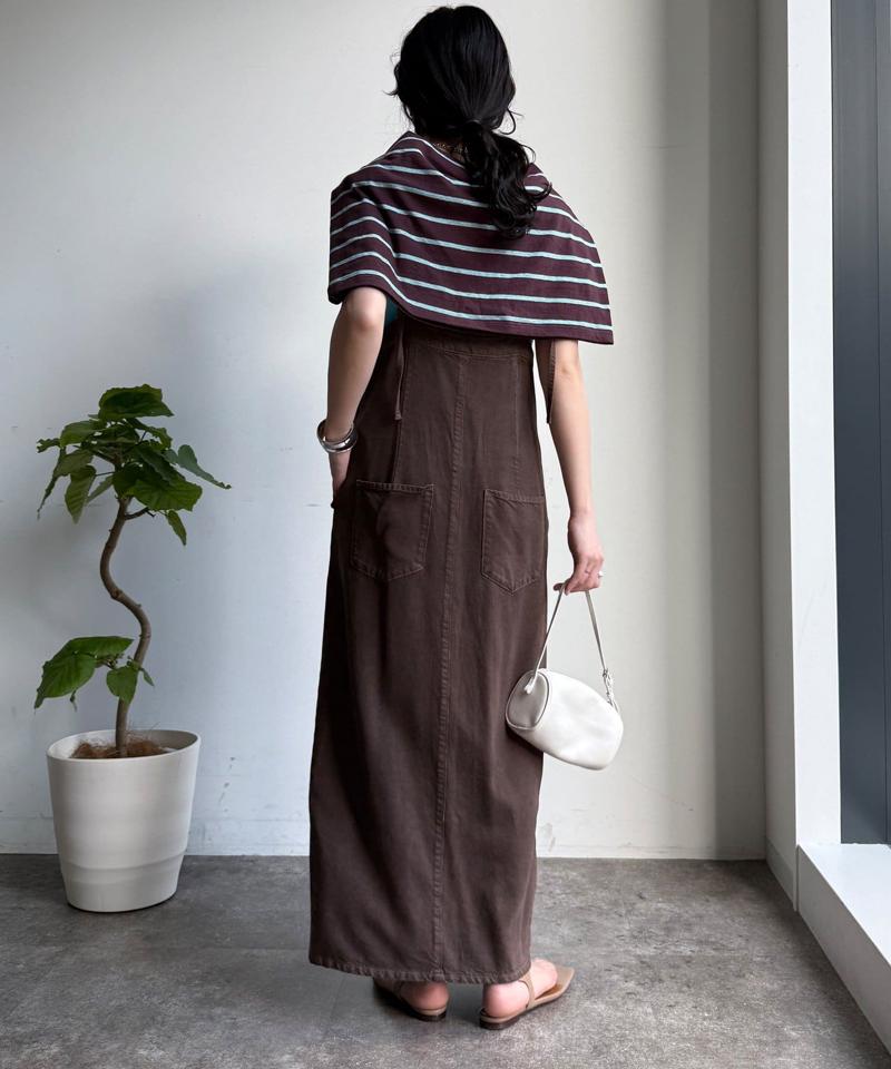 【サイズ展開あり/細見え】リヨセルデニムジャンスカ