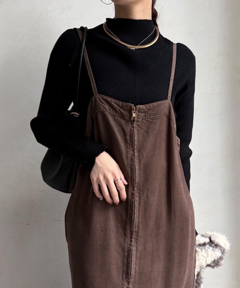 【サイズ展開あり/細見え】リヨセルデニムジャンスカ