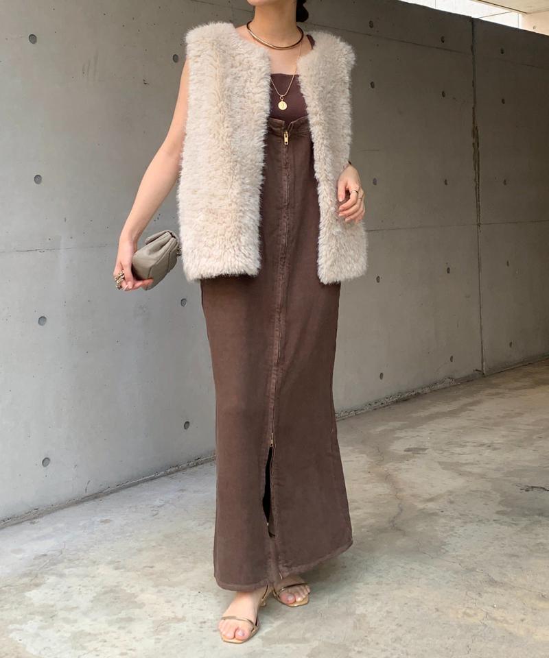 【サイズ展開あり/細見え】リヨセルデニムジャンスカ