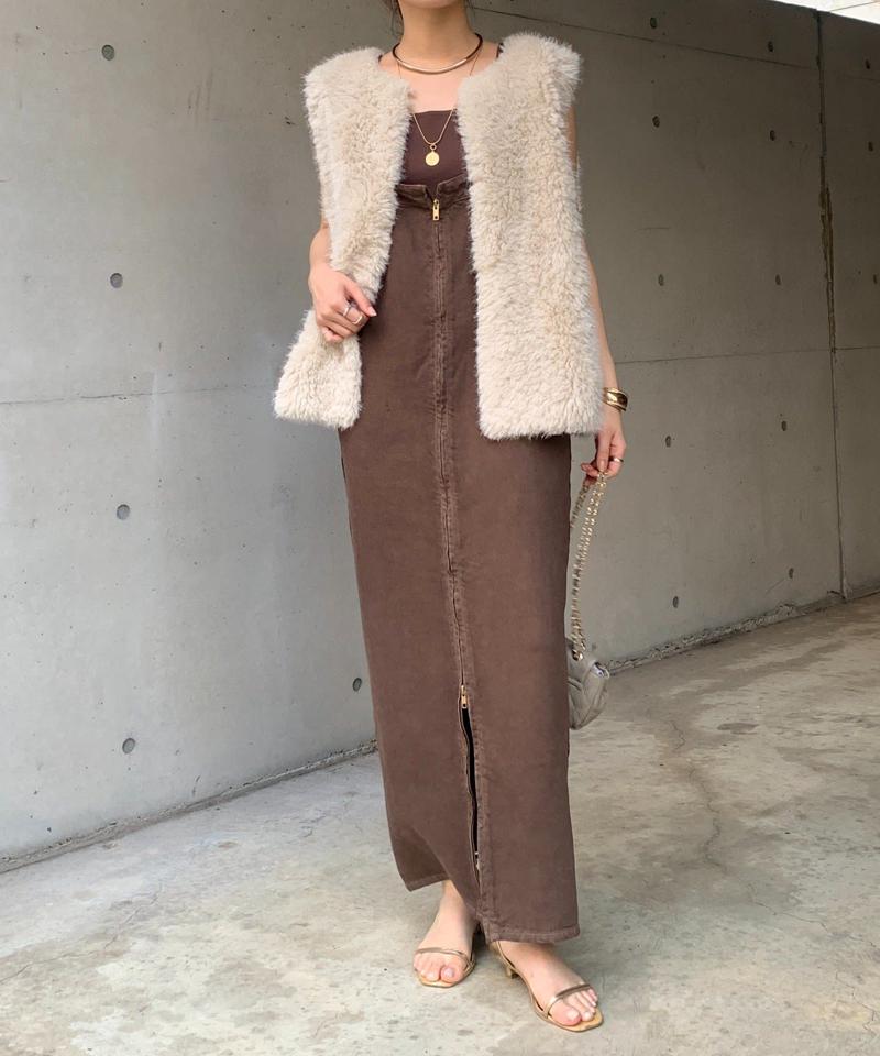 【サイズ展開あり/細見え】リヨセルデニムジャンスカ