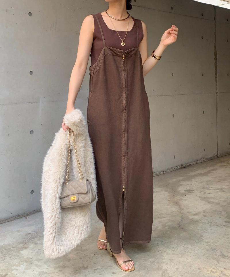 【サイズ展開あり/細見え】リヨセルデニムジャンスカ