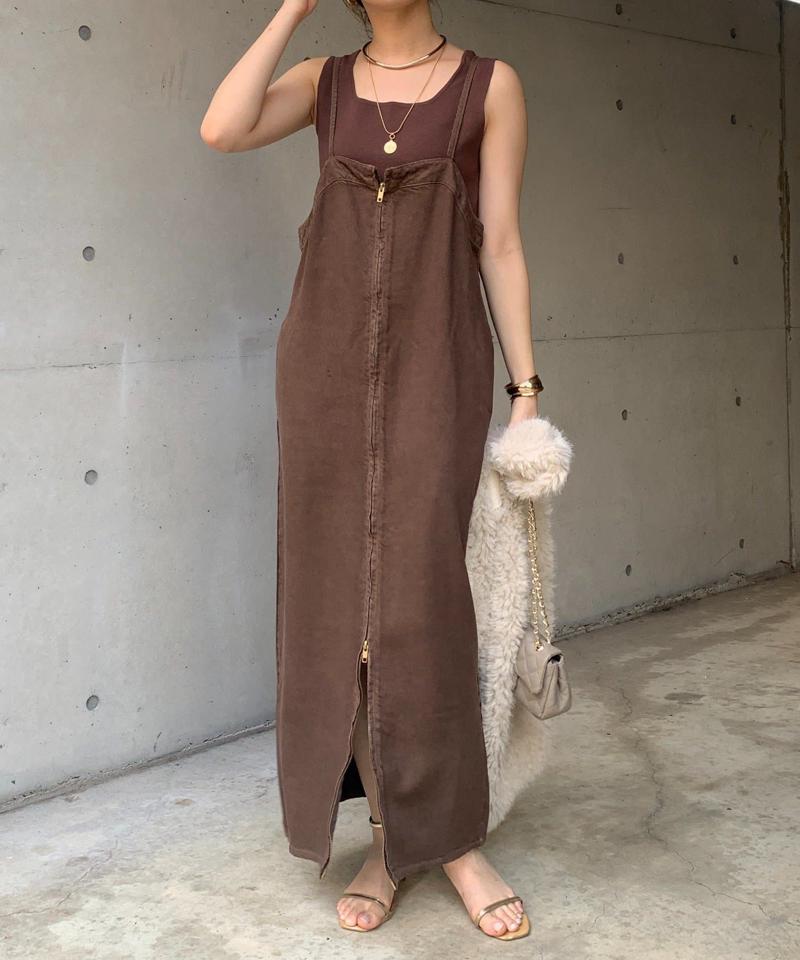 【サイズ展開あり/細見え】リヨセルデニムジャンスカ