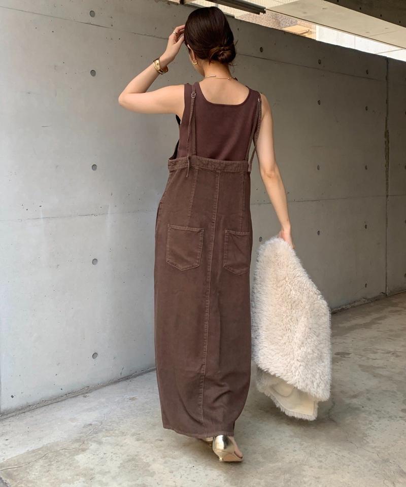 【サイズ展開あり/細見え】リヨセルデニムジャンスカ