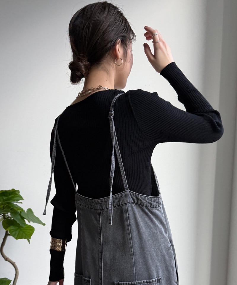 【サイズ展開あり/細見え】リヨセルデニムジャンスカ