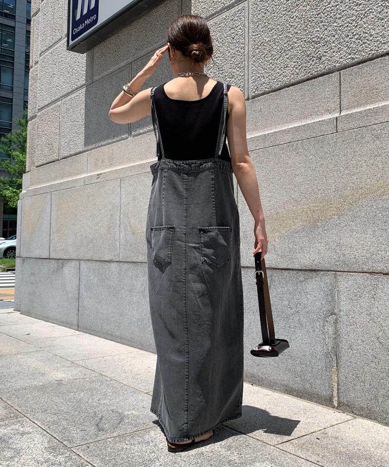 【サイズ展開あり/細見え】リヨセルデニムジャンスカ