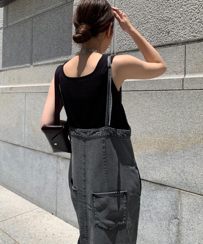 【サイズ展開あり/細見え】リヨセルデニムジャンスカ