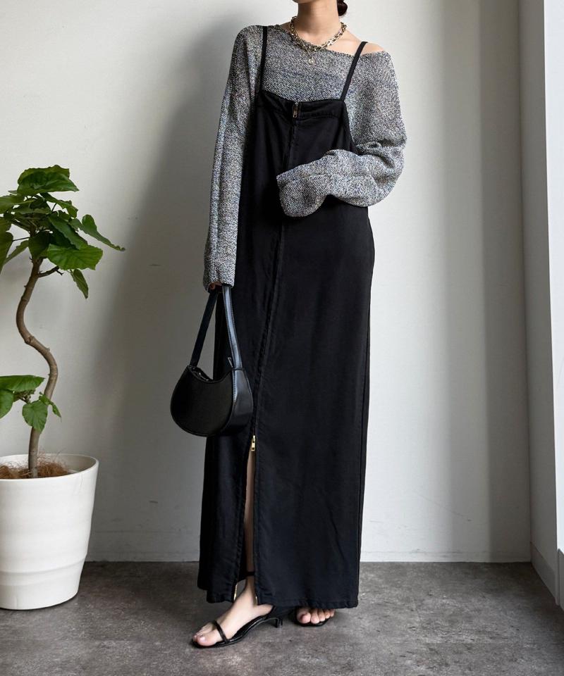 【サイズ展開あり/細見え】リヨセルデニムジャンスカ