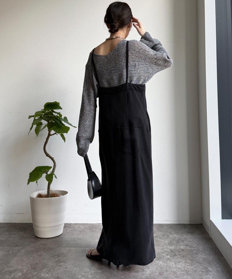 【サイズ展開あり/細見え】リヨセルデニムジャンスカ