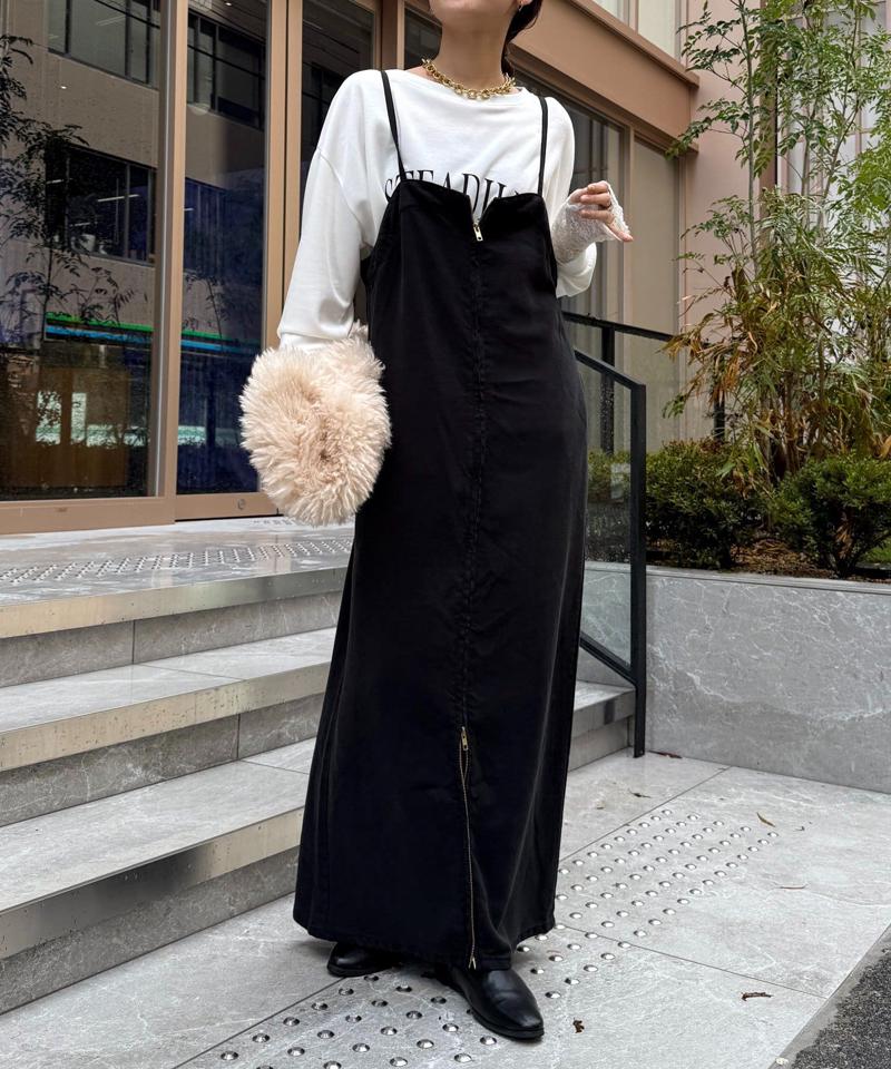 【サイズ展開あり/細見え】リヨセルデニムジャンスカ