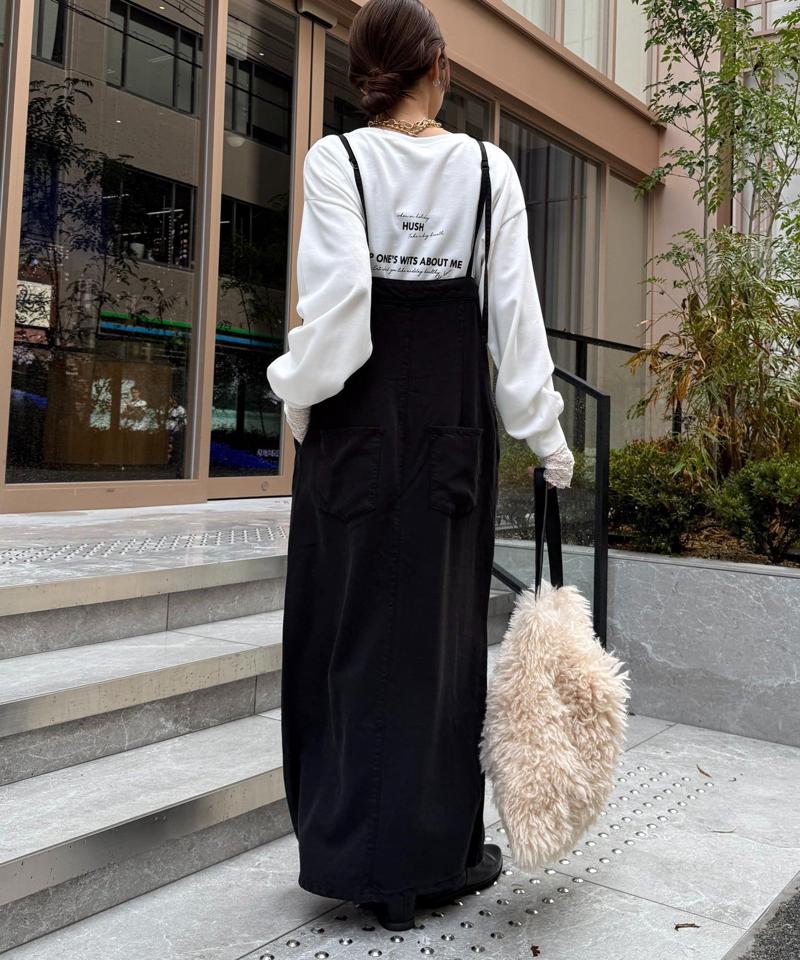 【サイズ展開あり/細見え】リヨセルデニムジャンスカ