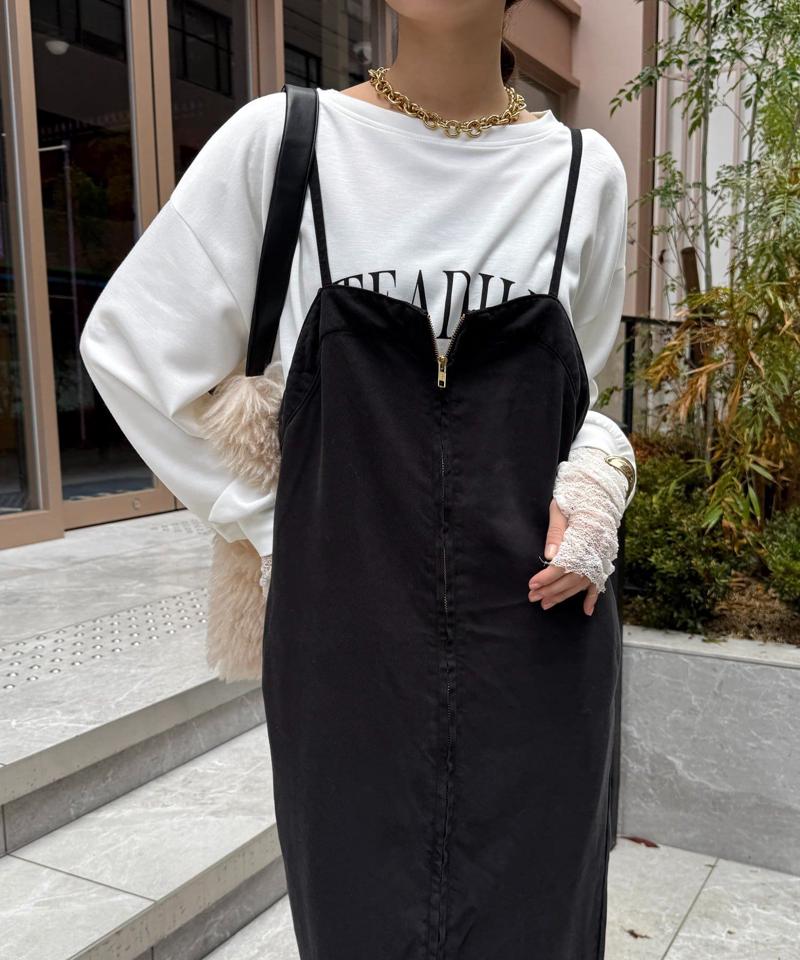 【サイズ展開あり/細見え】リヨセルデニムジャンスカ