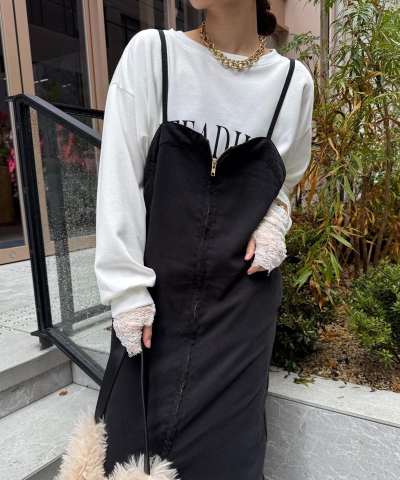 【サイズ展開あり/細見え】リヨセルデニムジャンスカ