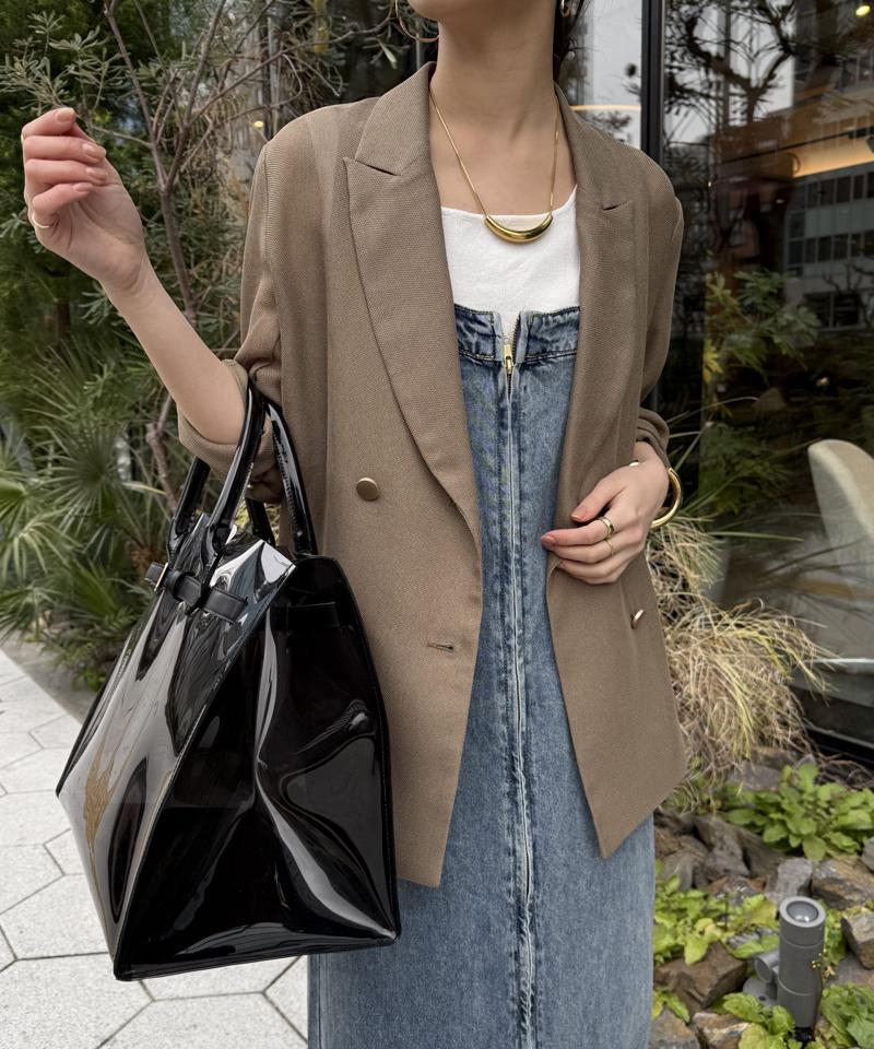 【サイズ展開あり/細見え】リヨセルデニムジャンスカ