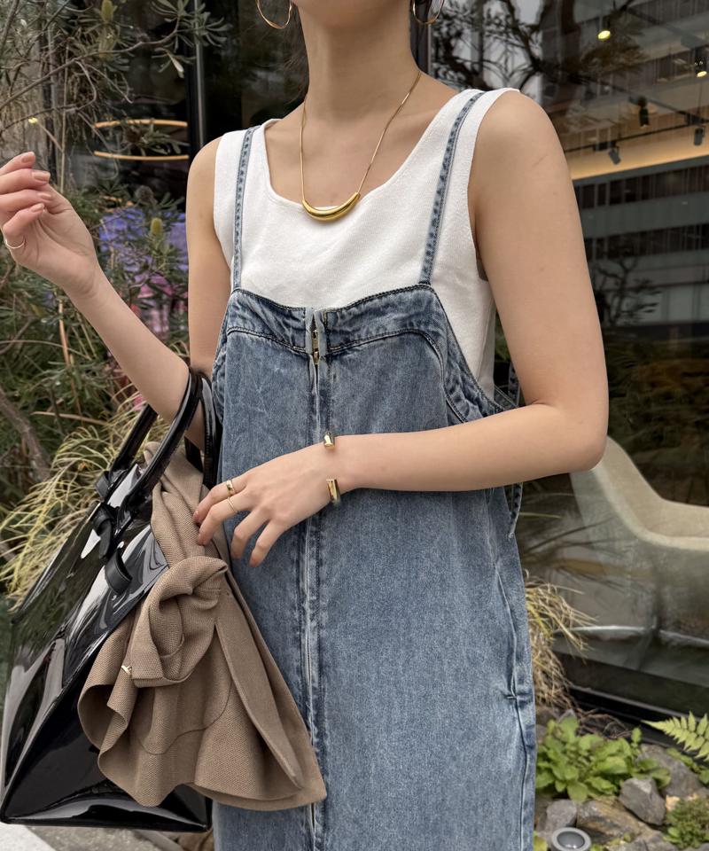 【サイズ展開あり/細見え】リヨセルデニムジャンスカ