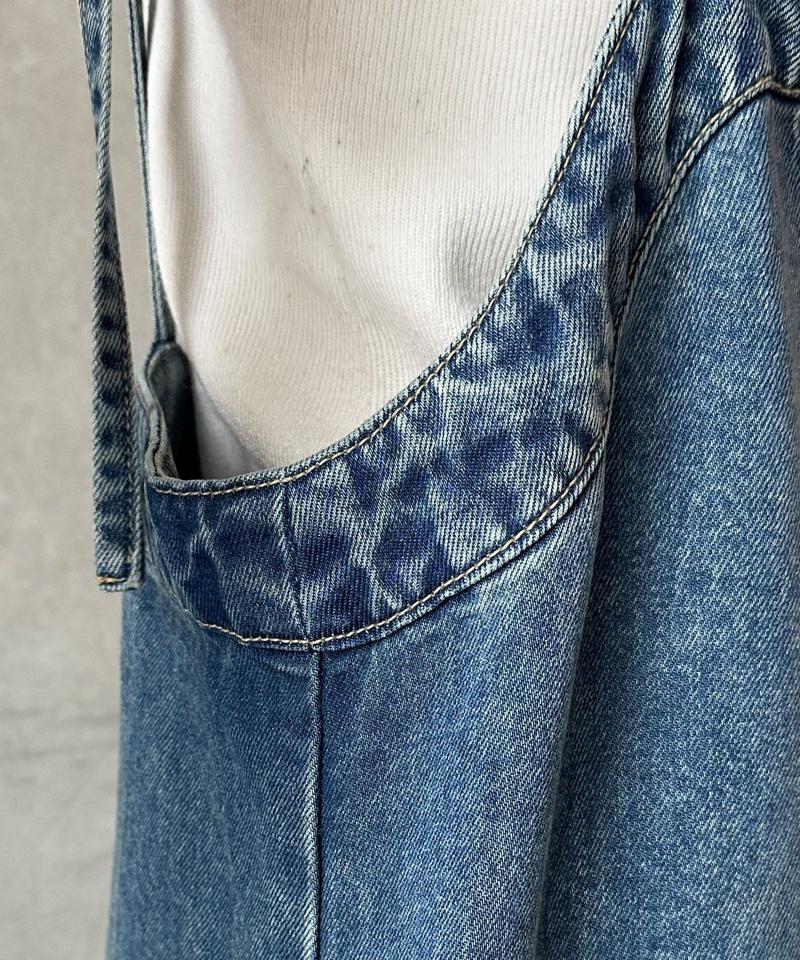 【サイズ展開あり/細見え】リヨセルデニムジャンスカ