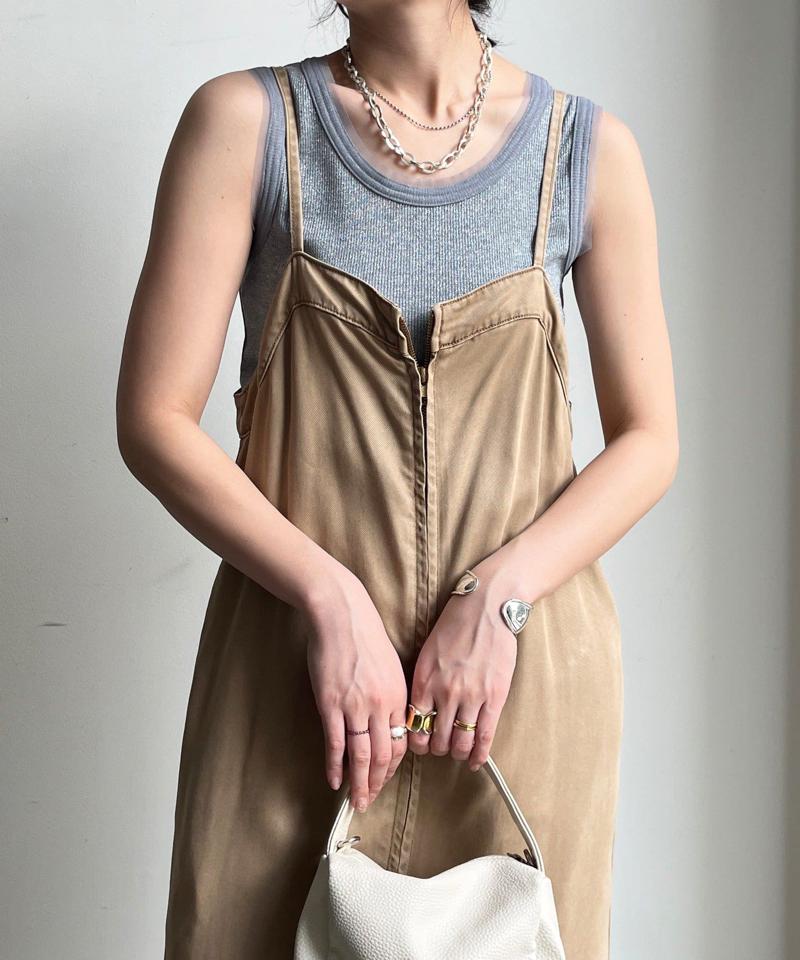 【サイズ展開あり/細見え】リヨセルデニムジャンスカ