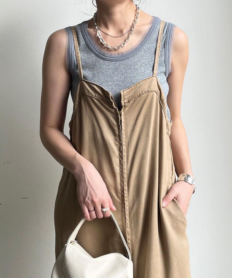 【サイズ展開あり/細見え】リヨセルデニムジャンスカ