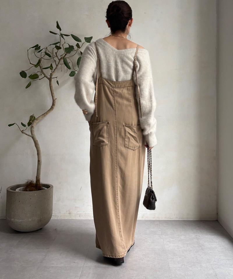 【サイズ展開あり/細見え】リヨセルデニムジャンスカ