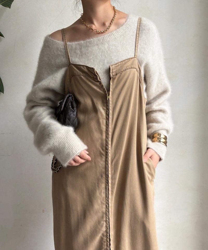 【サイズ展開あり/細見え】リヨセルデニムジャンスカ