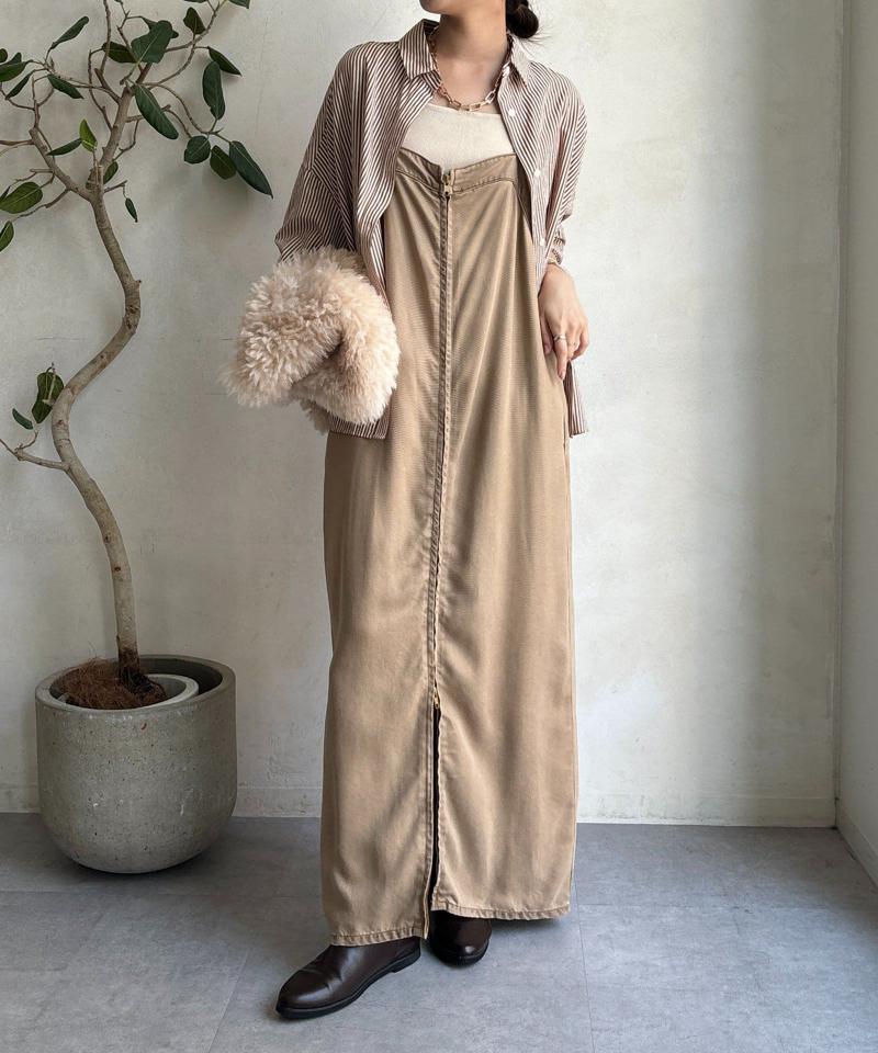 【サイズ展開あり/細見え】リヨセルデニムジャンスカ