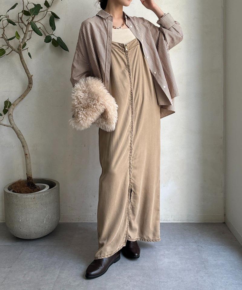 【サイズ展開あり/細見え】リヨセルデニムジャンスカ