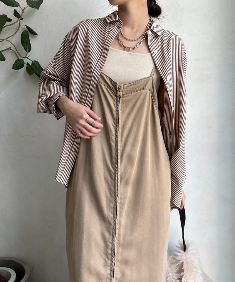 【サイズ展開あり/細見え】リヨセルデニムジャンスカ