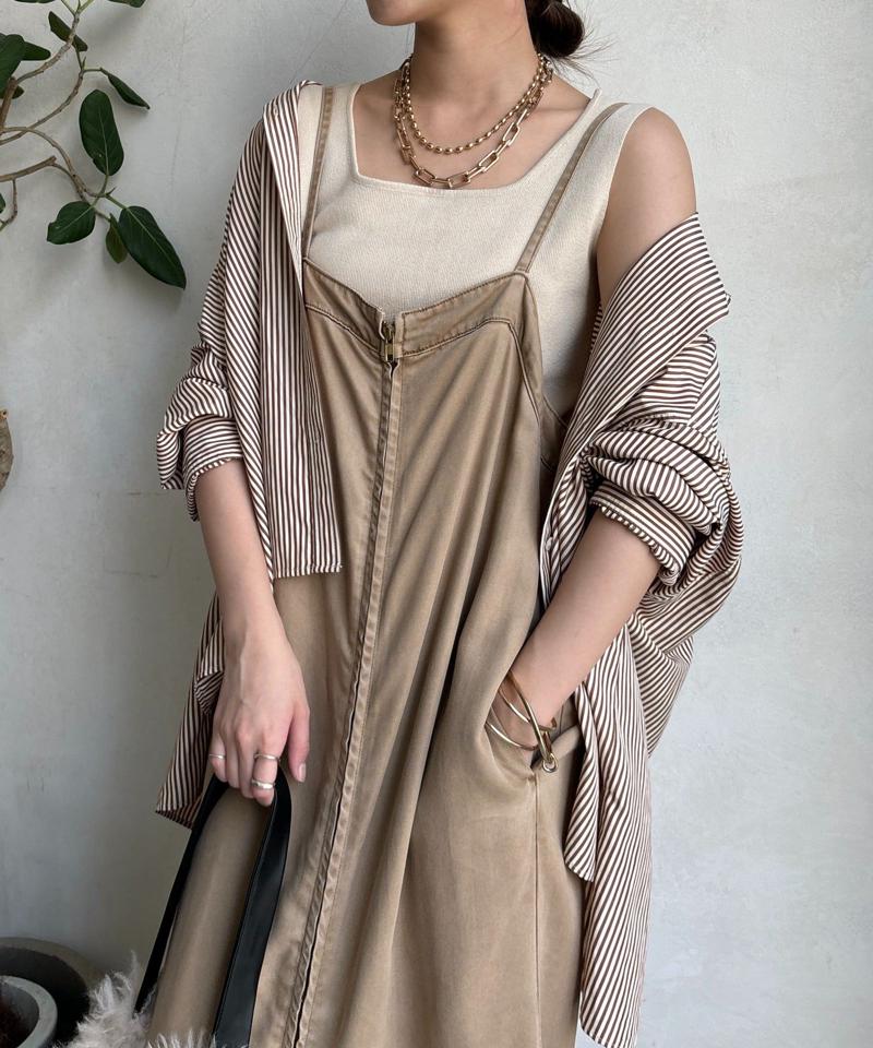 【サイズ展開あり/細見え】リヨセルデニムジャンスカ