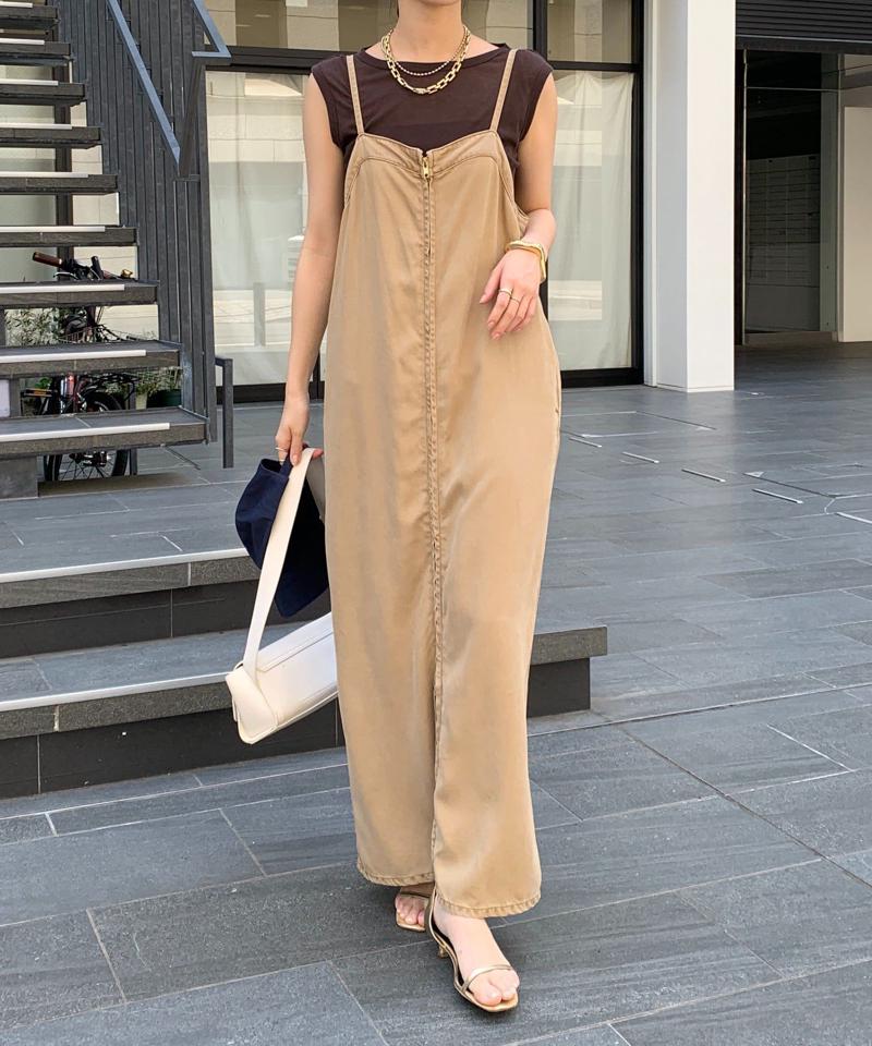 【サイズ展開あり/細見え】リヨセルデニムジャンスカ