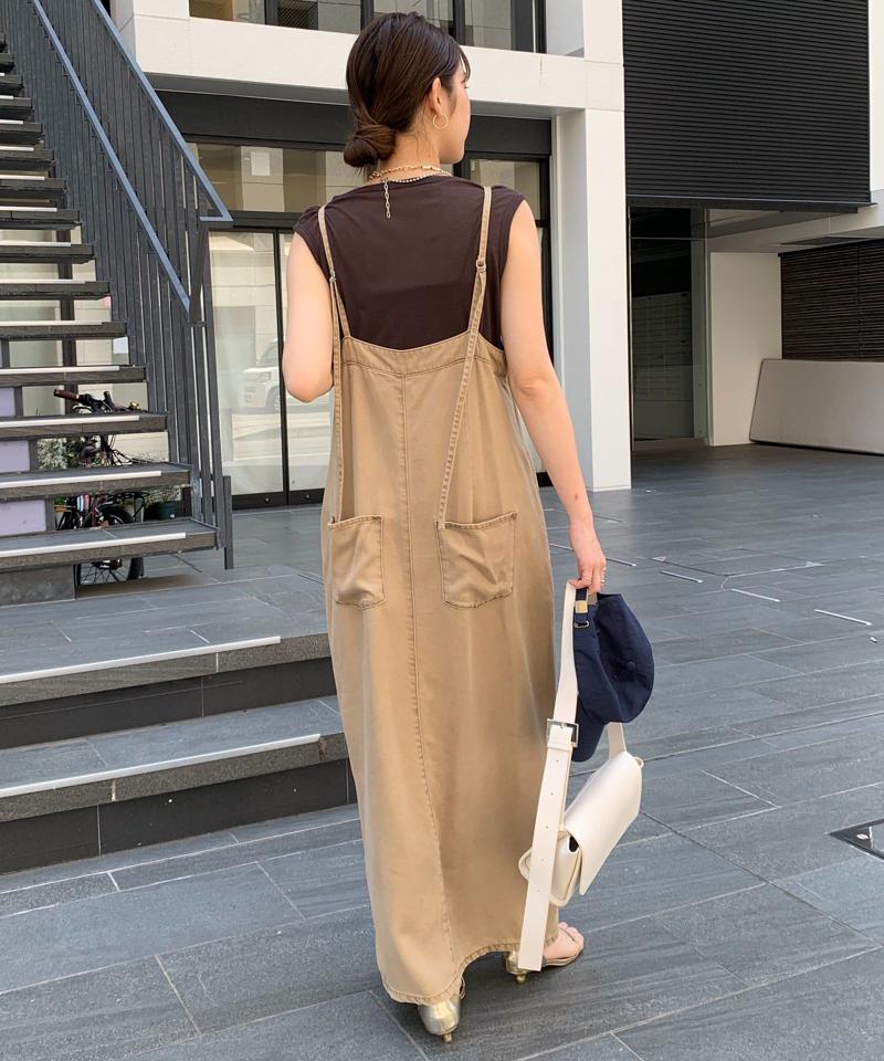 【サイズ展開あり/細見え】リヨセルデニムジャンスカ