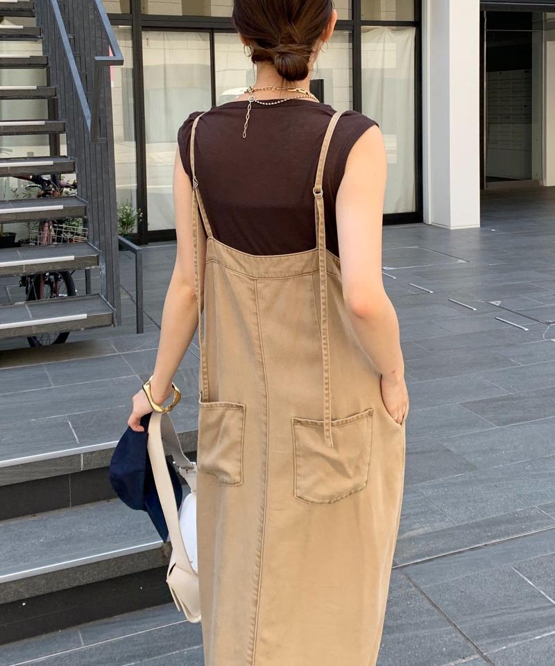 【サイズ展開あり/細見え】リヨセルデニムジャンスカ